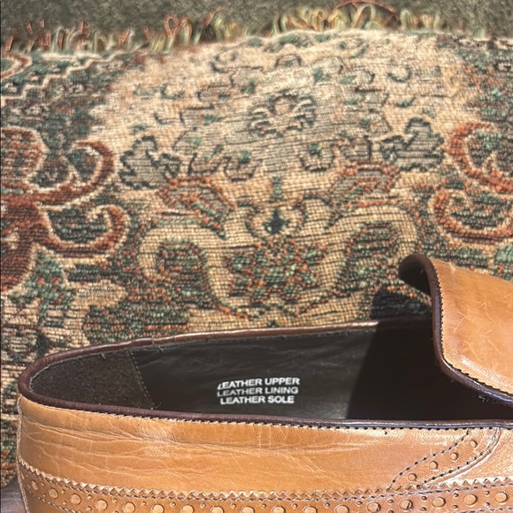 Paul Fredrick Brown Leather Tassel Loafers